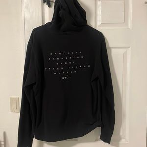 New York 5 borough hoodie cotton on size large black
